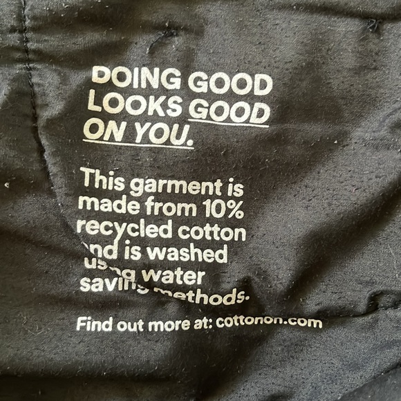 Cotton On Black Long Straight Leg Denim Distressed Jeans, Size 6, Pants Cotton - Picture 16 of 16